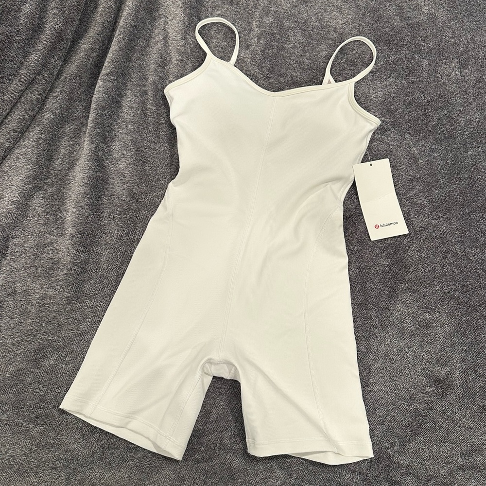 NWT Lululemon Ribbed Contoured Unitard 6”L